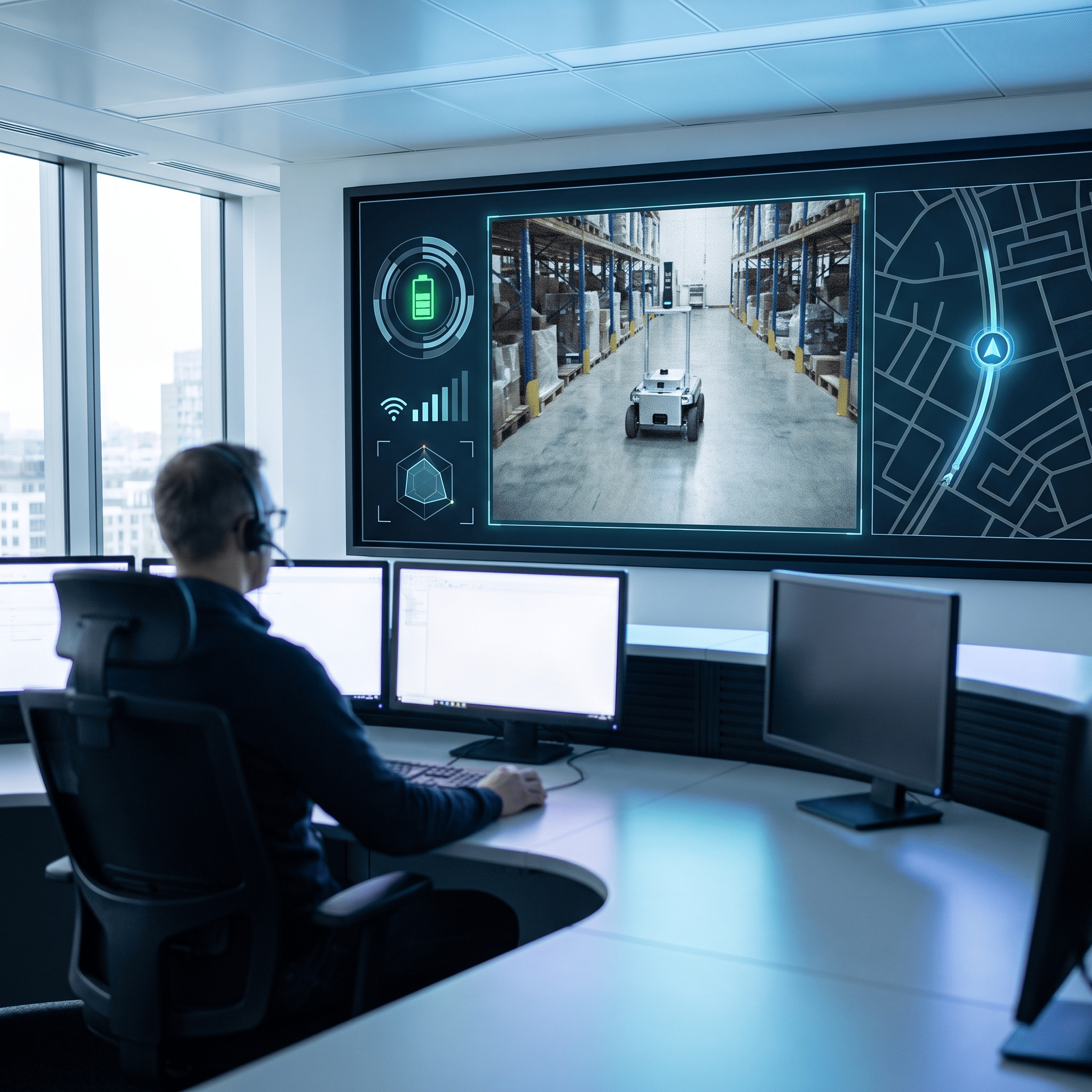 Robot fleet monitoring dashboard